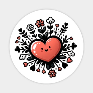 Cute heart -  Matching Couples Love Magnet